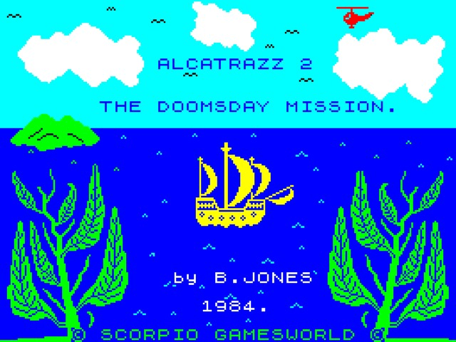 Alcatraz II title screen for ZX Spectrum